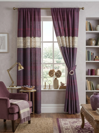 Smoky Plum Curtain